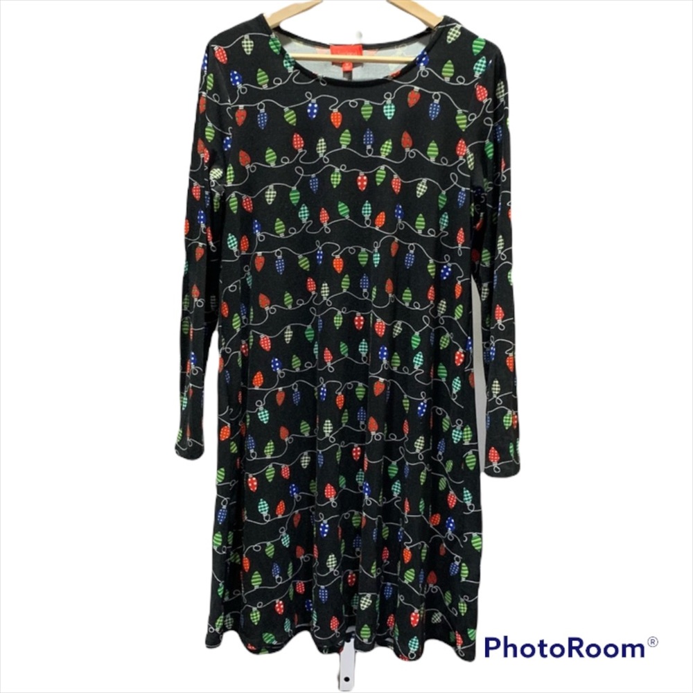 Joyland Dress Black Christmas Size Medium